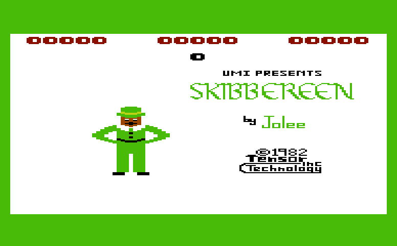 Skibbereen Commodore VIC-20 Screenshot: Title screen.