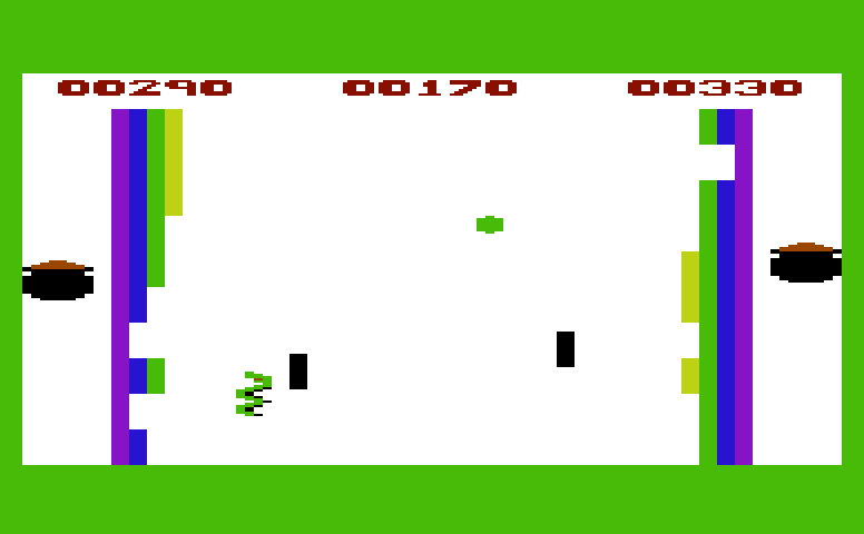 Skibbereen Commodore VIC-20 Screenshot: Only a few bricks protecting my pot of gold!