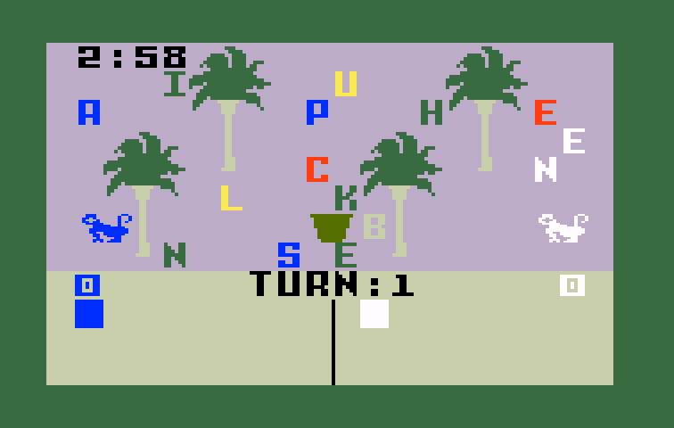Electric Company Word Fun, The Intellivision Screenshot: Start of word hunt.