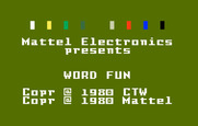 Electric Company Word Fun, The for Intellivision - Title screen.