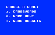 Electric Company Word Fun, The for Intellivision - Main menu; select a game.
