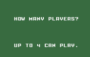 PGA Golf for Intellivision - How many players?