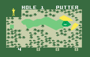 PGA Golf for Intellivision - Putting on the first green.