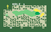 PGA Golf for Intellivision - Start of hole 1.