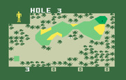 PGA Golf for Intellivision - Stuck in the trees on hole 3.