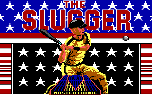 Slugger, The IBM PC/Compatibles Screenshot: Title screen.
