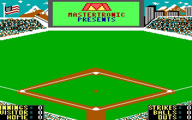 Slugger, The IBM PC/Compatibles Screenshot: Mastertronic Presents...