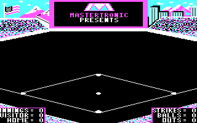 Slugger, The IBM PC/Compatibles Screenshot: Mastertronic presents...