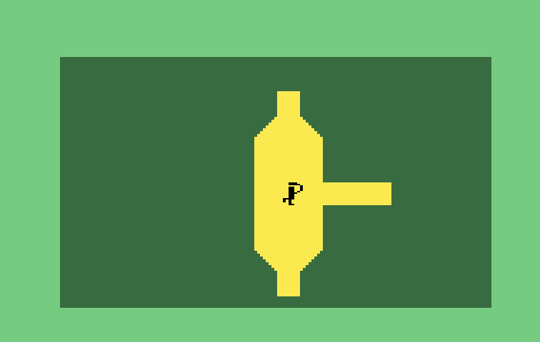 Advanced Dungeons & Dragons Cartridge Intellivision Screenshot: Entered a dungeon...