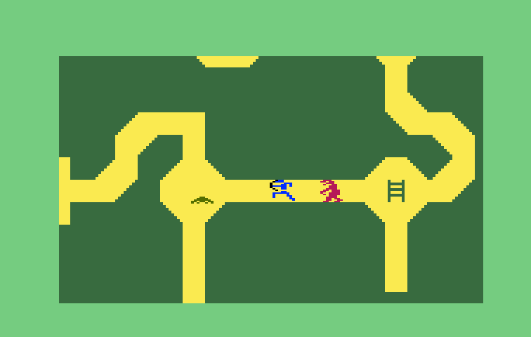 Advanced Dungeons & Dragons Cartridge Intellivision Screenshot: Uh oh, I look trapped here...