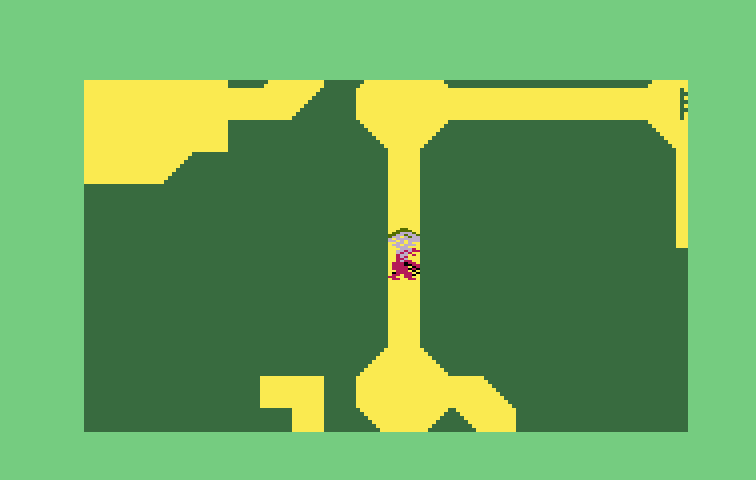 Advanced Dungeons & Dragons Cartridge Intellivision Screenshot: Enemy caught me; my character turns into a puff of smoke...