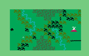 Advanced Dungeons & Dragons Cartridge for Intellivision - Exploring the map...