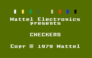 Checkers for Intellivision - Title screen.