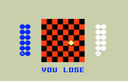 Checkers for Intellivision - Game over. I lost!