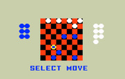 Checkers for Intellivision - Game in progress; select your next move...