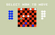 Checkers for Intellivision - It's the white player's turn to move...