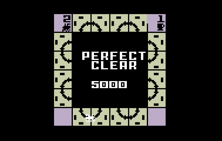 Loco-Motion Intellivision Screenshot: Level complete!