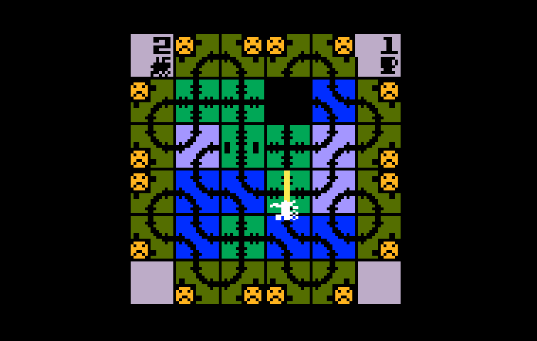 Loco-Motion Intellivision Screenshot: Game start.