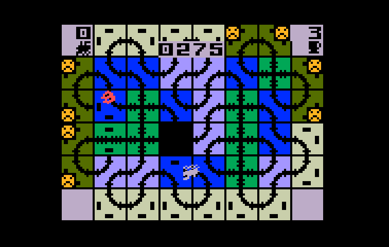 Loco-Motion Intellivision Screenshot: Crash!