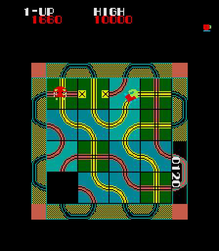 Loco-Motion Arcade Screenshot: Haven't quiet made a path yet...