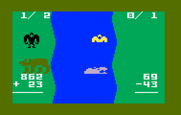 Electric Company Math Fun, The Intellivision Screenshot: You can set varying levels of difficulty for each player.