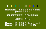 Electric Company Math Fun, The for Intellivision - Title screen.