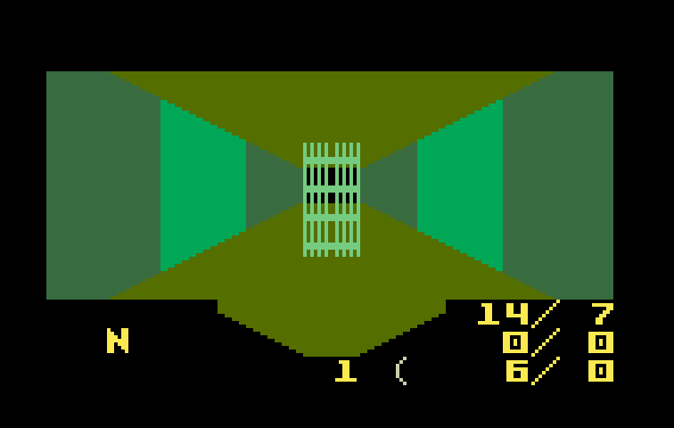 Advanced Dungeons & Dragons: Treasure of Tarmin Cartridge Intellivision Screenshot: Here's an odd obstacle...