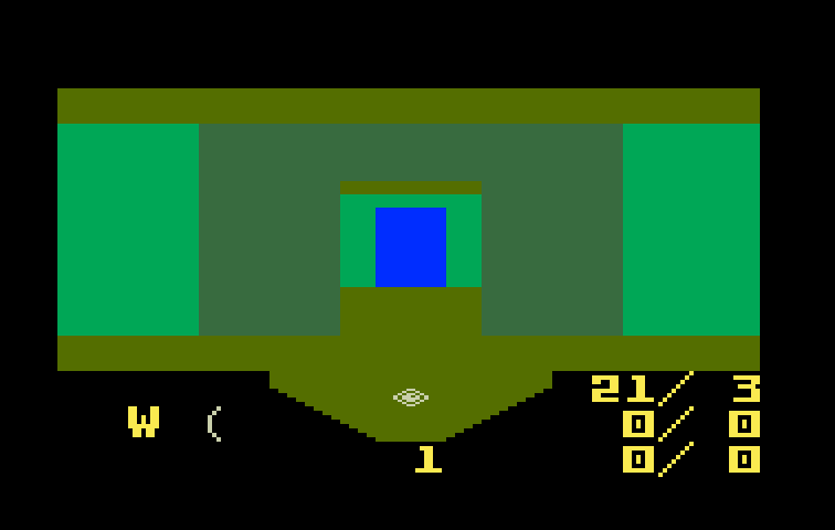 Advanced Dungeons & Dragons: Treasure of Tarmin Cartridge Intellivision Screenshot: Walking through a door...