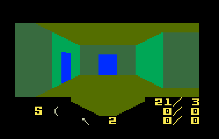 Advanced Dungeons & Dragons: Treasure of Tarmin Cartridge Intellivision Screenshot: Pick a door...
