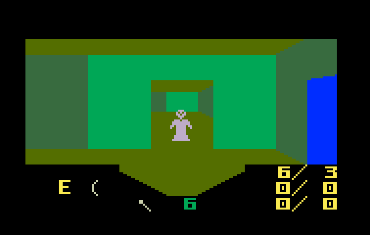 Advanced Dungeons & Dragons: Treasure of Tarmin Cartridge Intellivision Screenshot: A ghost attacks!