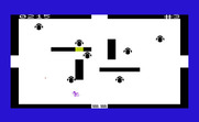 Amok for Commodore VIC-20 - The robots change color depending on the level.