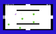 Amok for Commodore VIC-20 - Firing on an opponent robot...