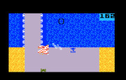 Bump 'N' Jump for Intellivision - Crash! I didn't quite stay on the road here...