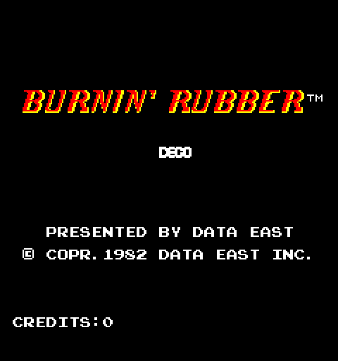 Bump 'N' Jump Arcade Screenshot: Title screen.
