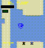 Bump 'N' Jump for Arcade - Splash! I landed in the water.