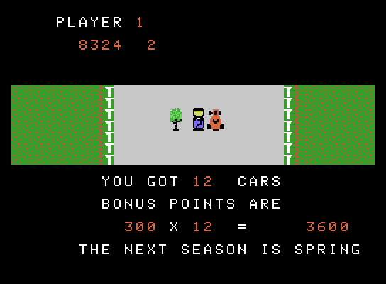 Bump 'N' Jump ColecoVision Screenshot: Level complete!