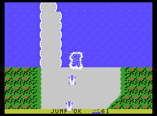 Bump 'N' Jump ColecoVision Screenshot: Sploosh! I didn't jump fast enough!