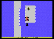 Bump 'N' Jump for ColecoVision - Jumping; not sure I'll make it to the other side...