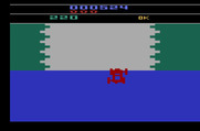 Bump 'N' Jump for Atari 2600 - You'll eventually need to jump over water...be ready!