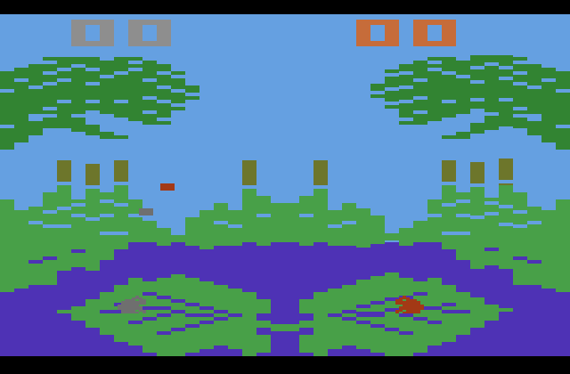 Frog Bog Atari 2600 Screenshot: Starting screen.