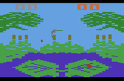 Frog Bog for Atari 2600 - Game start; a frog attempts to catch flies...