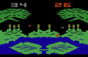 Frog Bog for Atari 2600 - Almost out of time...catch as many flies as you can, quickly!