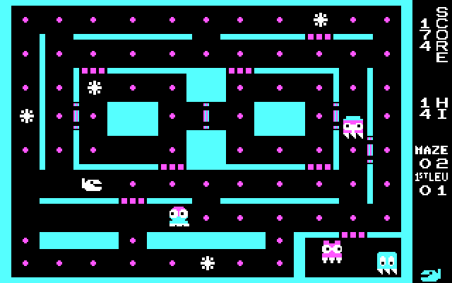 Snack Attack II IBM PC/Compatibles Screenshot: Starting the second level.