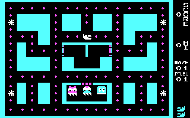 Snack Attack II IBM PC/Compatibles Screenshot: Game start.