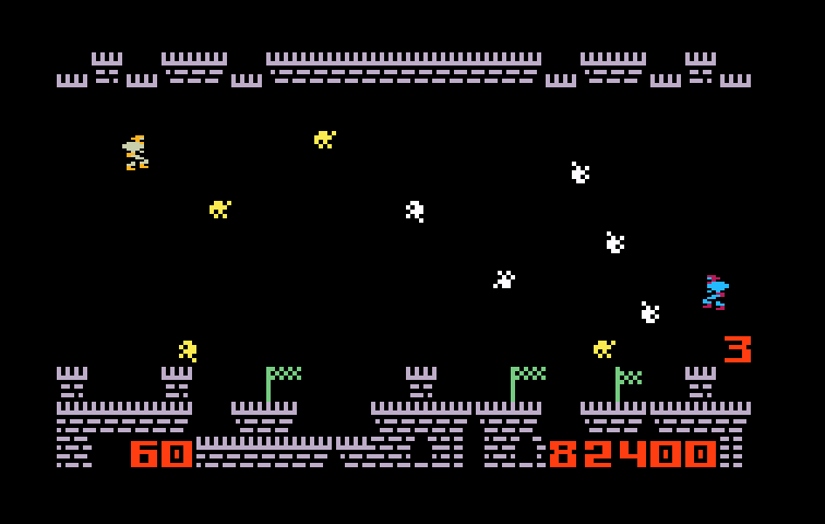 Masters of the Universe: The Power of He-Man Intellivision Screenshot: Time to battle inside the castle!