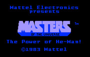 Masters of the Universe: The Power of He-Man for Intellivision - Title screen.