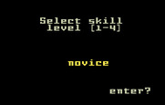 Masters of the Universe: The Power of He-Man for Intellivision - Select a skill level.