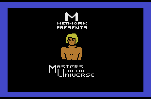 Masters of the Universe: The Power of He-Man Atari 2600 Screenshot: Title screen.