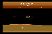 Masters of the Universe: The Power of He-Man for Atari 2600 - Don't get hit by fire from the evil henchman along the ground...