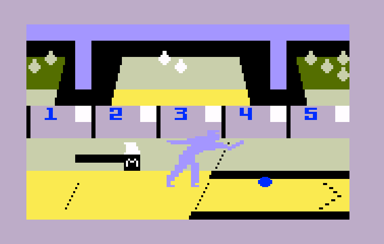 PBA Bowling Intellivision Screenshot: In this game I'm trying to complete a spare.